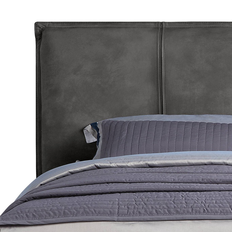 A&J Homes Studio Helios Leather Upholstered Platform Bed Wayfair